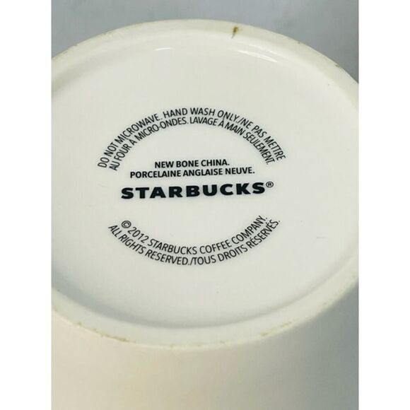 Starbucks Holiday Gold String Lights Coffee Cup Mug 14oz, 2012 (set of 2!) - Picture 7 of 8